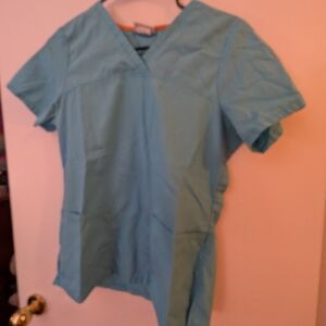 Scrubstar Sky Blue V-Neck Scrub Top